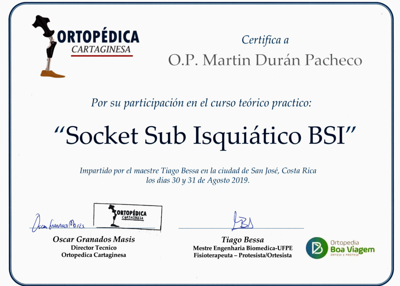 Certificado - Socket BSI