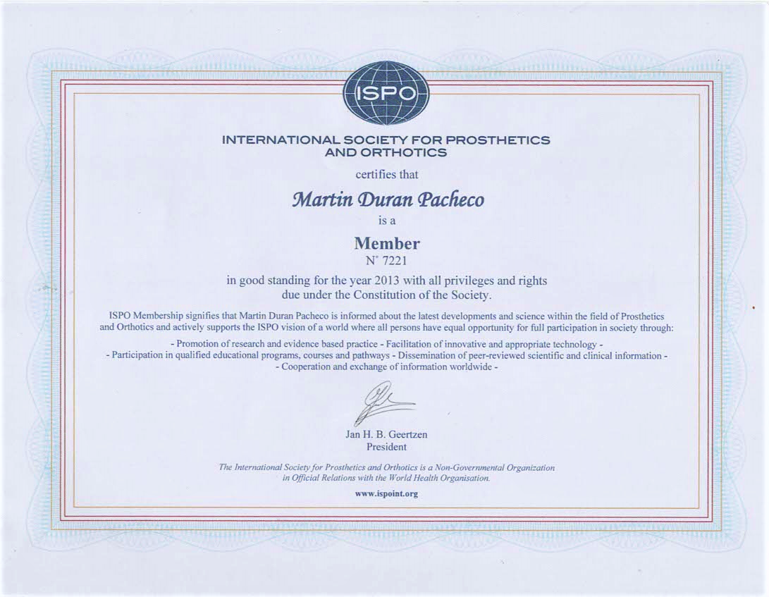 Membresia ISPO Internacional - 2013